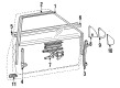 Chevy Spectrum Rear Door Striker Diagram - 94115959
