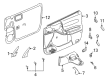 Saturn Interior Door Handle Diagram - 22672461