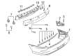Saturn LW300 Bumper Cover Diagram - 22698429