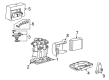 Pontiac Sunfire ABS Control Module Diagram - 16250119