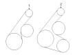 Pontiac Vibe Drive Belt Diagram - 19185653