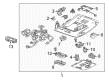 Chevy Suburban 3500 HD Door Lock Switch Diagram - 22849598
