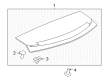 Cadillac CTS Spoiler Diagram - 20940050