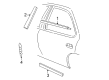 Pontiac Sunfire Door Moldings Diagram - 22593716