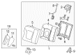 Chevy Spark EV Seat Covers Diagram - 95189126