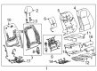 Cadillac ATS Seat Covers Diagram - 23372915