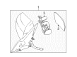 Cadillac CTS Car Mirror Diagram - 25765009