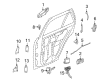 Cadillac SRX Exterior Door Handle Diagram - 19121215
