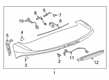 Cadillac XT6 Windshield Washer Nozzle Diagram - 84379950