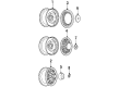Cadillac DeVille Spare Wheel Diagram - 9590601
