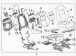 Cadillac XT5 Seat Covers Diagram - 84628207
