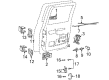 Chevy C1500 Suburban Exterior Door Handle Diagram - 15742234