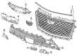 Cadillac Escalade ESV Grille Diagram - 86816766