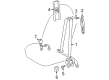 Pontiac Vibe Seat Belt Diagram - 19204145