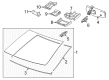 Cadillac ATS Windshield Diagram - 84360930