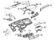 Cadillac CT4 Dash Panel Vent Portion Covers Diagram - 84849841