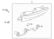 Cadillac XTS Tail Light Diagram - 84450410