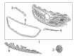 Buick Regal TourX Emblem Diagram - 39104440