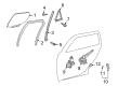 Pontiac Window Crank Handle Diagram - 88971432