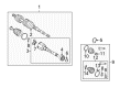 Pontiac Vibe Axle Shaft Diagram - 88969964