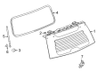 Chevy Tahoe Liftgate Lift Support Diagram - 84663716