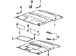 Saturn SL2 Sun Visor Diagram - 21303692