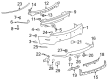 Cadillac CTS Bumper Cover Diagram - 15896232