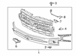 Chevy Silverado 1500 LTD Grille Diagram - 84699839