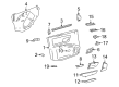Cadillac SRX Interior Door Handle Diagram - 89040111