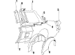 Oldsmobile Cutlass Ciera Wheelhouse Diagram - 20248477