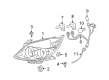 Saturn Aura Headlight Diagram - 25854634