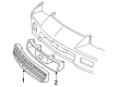 Chevy Camaro Grille Diagram - 14076058