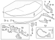 Chevy Corvette Liftgate Lift Support Diagram - 23429038