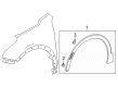 Buick Envision Mud Flaps Diagram - 84559706