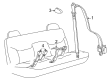 Hummer H2 Seat Belt Diagram - 89022239