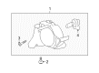 Chevy Captiva Sport Fog Light Diagram - 96830933