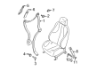 Chevy Cavalier Seat Belt Diagram - 12534922