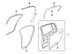 Pontiac G8 Door Seal Diagram - 92200769