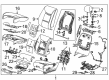 Cadillac XTS Seat Covers Diagram - 23185606