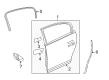 Buick Lucerne Weather Strip Diagram - 25823639