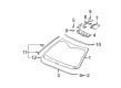 Buick Lucerne Mirror Cover Diagram - 25691393