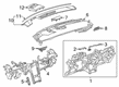 Cadillac XT4 Dash Panel Vent Portion Covers Diagram - 84711502
