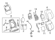 Cadillac SRX Seat Covers Diagram - 22866967