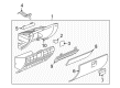 Saturn Glove Box Diagram - 25924511