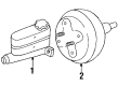 Buick Park Avenue Brake Booster Diagram - 18029979
