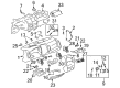 Cadillac CTS Air Deflector Diagram - 25749919