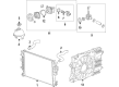 Buick Regal TourX Cooling Fan Assembly Diagram - 84702876