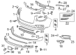 GMC Acadia Bumper Cover Diagram - 23350830