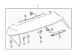 Buick Regal TourX Spoiler Diagram - 39195532