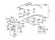 Chevy Captiva Sport Interior Door Handle Diagram - 96800995